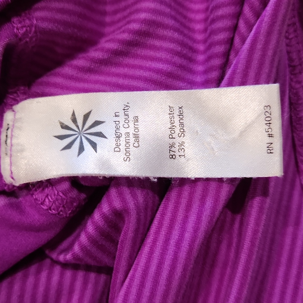 Athleta large purple stripe tank top - Picture 5 of 8